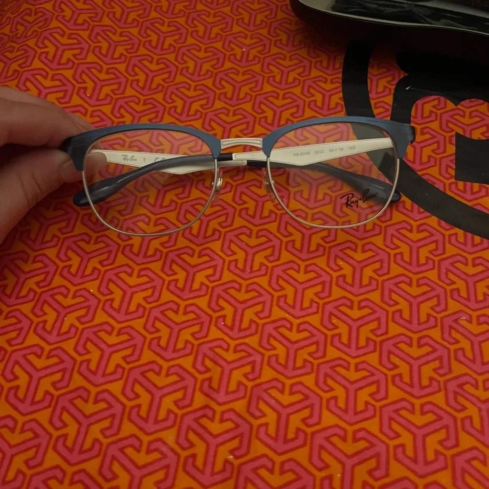 Ray-Ban Blue and Silver Glasses - Picture 1 of 11